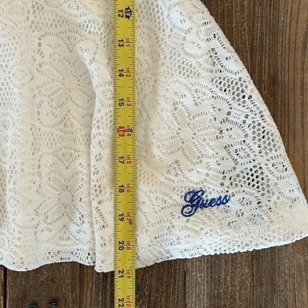 Guess Dress Lace Fabric Size 3/4 T White & Blue details